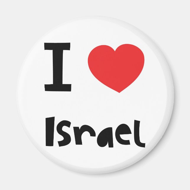 I love Israel Magnet (Front)