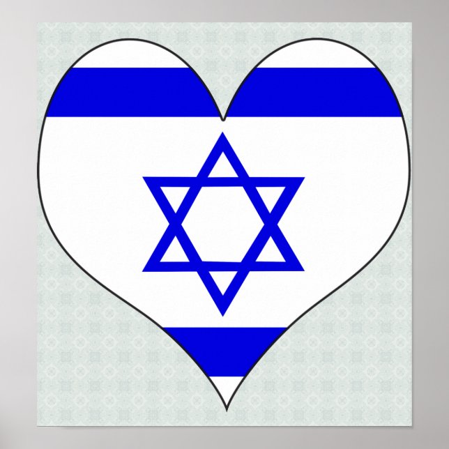 I Love Israel Poster (Front)