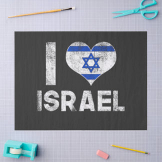 I Love Israel Tissue Paper