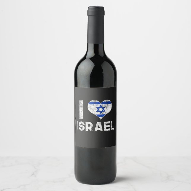 I Love Israel Wine Label (Front)