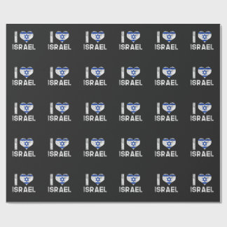 I Love Israel Wrapping Paper