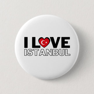 I LOVE ISTANBUL - For real Istanbulites! 6 Cm Round Badge