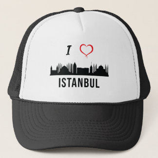 I love Istanbul Skyline Turkish Kurdish Zazaki Trucker Hat