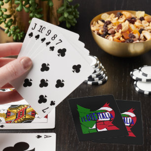 I Love Italia Playing Cards