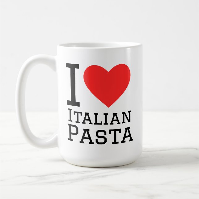 I love Italian pasta Coffee Mug (Left)