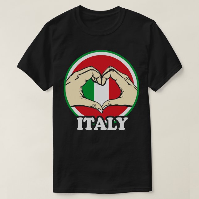 I Love Italy1 T-Shirt (Design Front)