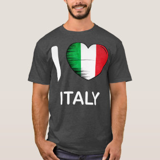 I Love Italy My Home My Country 8 T-Shirt