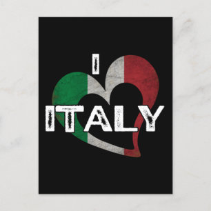I LOVE ITALY POSTCARD