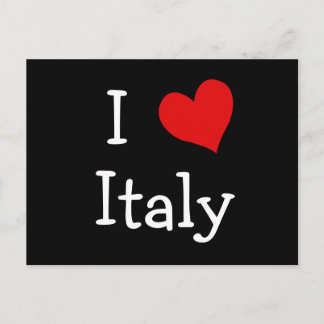 I Love Italy Postcard