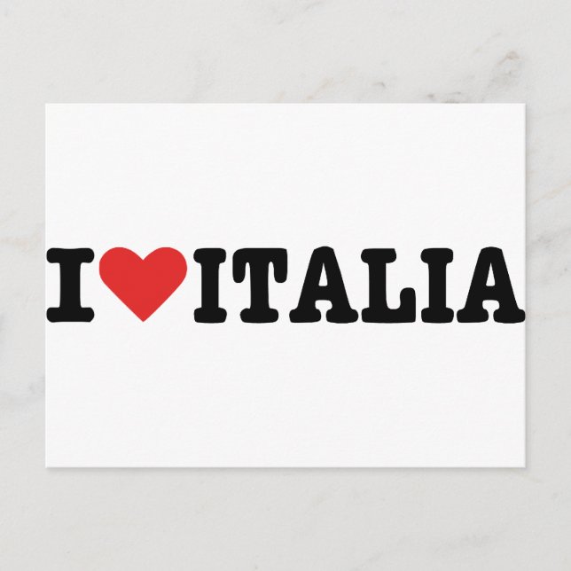I love Italy Postcard (Front)