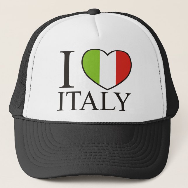 I Love Italy Trucker Hat (Front)