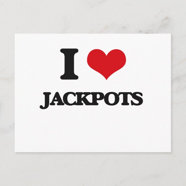 I Love Jackpots Postcard (Front)