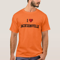 I LOVE JACKSONVILLE t-shirt