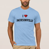 I LOVE JACKSONVILLE t-shirt