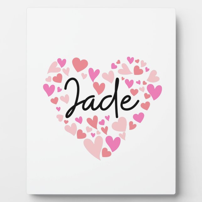 I love Jade Plaque (Front)