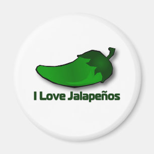 I Love Jalapenos Magnet