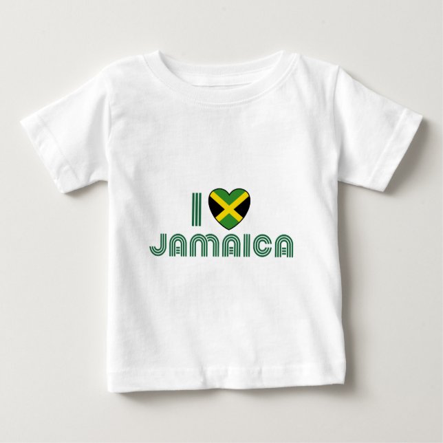 I Love Jamaica Baby T-Shirt (Front)