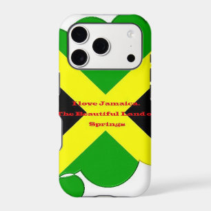 I Love Jamaica Bold Flag Typography Art Design