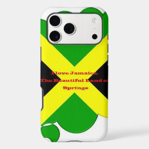 I Love Jamaica Bold Flag Typography Art Design