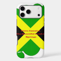 I Love Jamaica | Bold Flag Typography Art  Design
