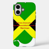 I Love Jamaica | Bold Flag Typography Art Design