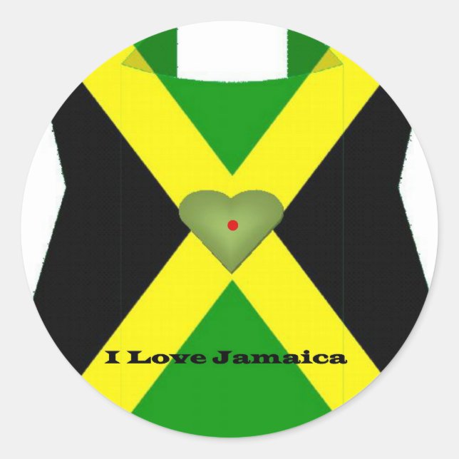 I Love Jamaica Have a Nice Day and a Better Night Classic Round Sticker (Front)