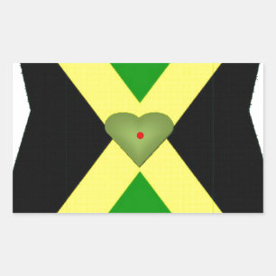 I Love Jamaica Have a Nice Day and a Better Night Rectangular Sticker