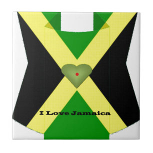 I Love Jamaica Have a Nice Day and a Better Night Tile