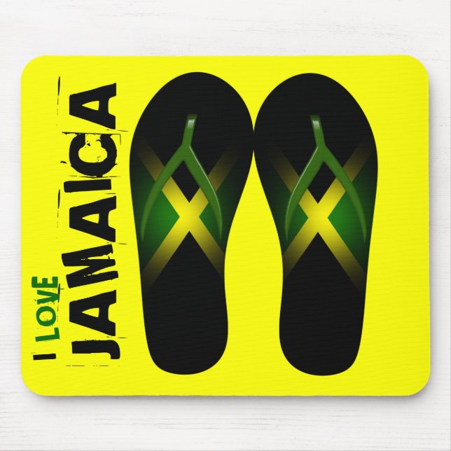 I love Jamaica  Mousepad (Front)