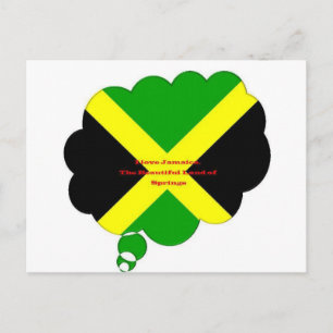 I Love Jamaica. The Beautiful Land of Springs Postcard