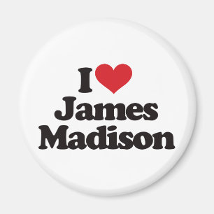 I Love James Madison Magnet