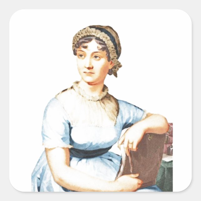 I Love Jane Austen Sticker (Front)