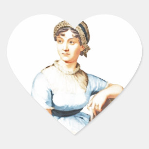 I Love Jane Austen Sticker