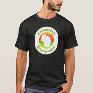 I Love Janesville Wisconsin Wi Vacation Souvenir T-Shirt