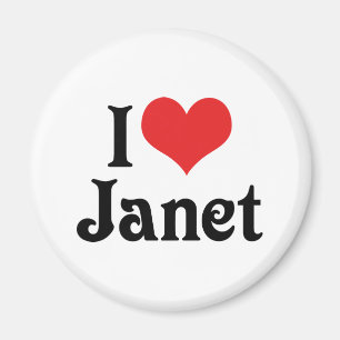 I Love Janet Magnet