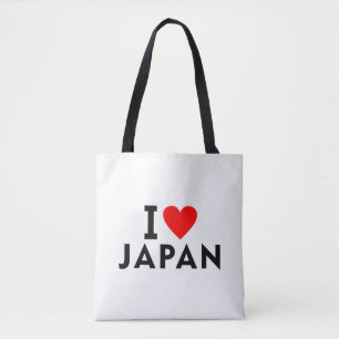 I love Japan country like heart travel tourism sym Tote Bag