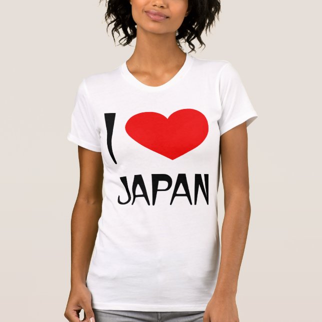 I Love Japan Ladies T-Shirt (Front)