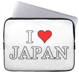 I Love Japan Laptop Sleeve