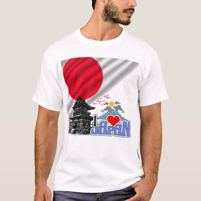 I Love Japan – Spirit of the Rising Sun T-Shirt (Front)