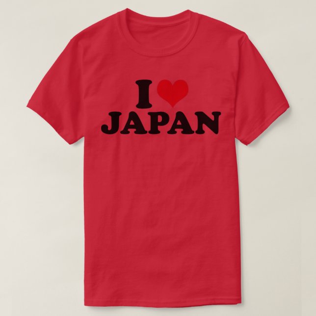 I Love Japan T-Shirt (Design Front)