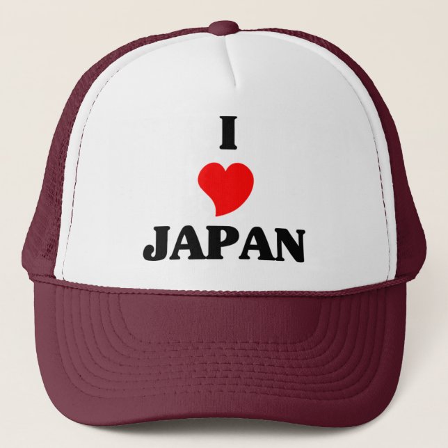 I Love Japan Trucker Hat (Front)