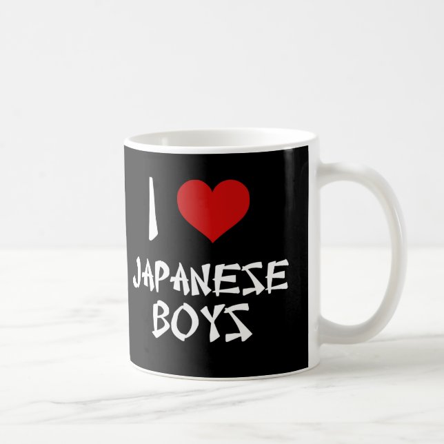 I Love Japanese Boys Coffee Mug (Right)