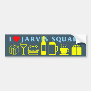 I Love Jarvis Square Bumper Sticker