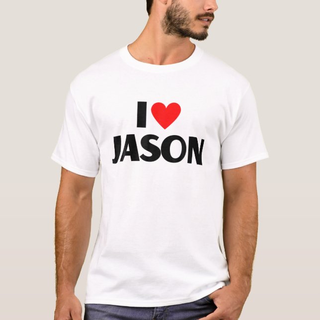 I Love Jason - I Heart Jason T-Shirt (Front)