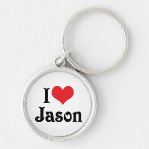 I Love Jason Key Ring