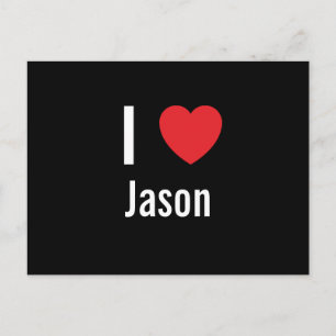 I love Jason Postcard