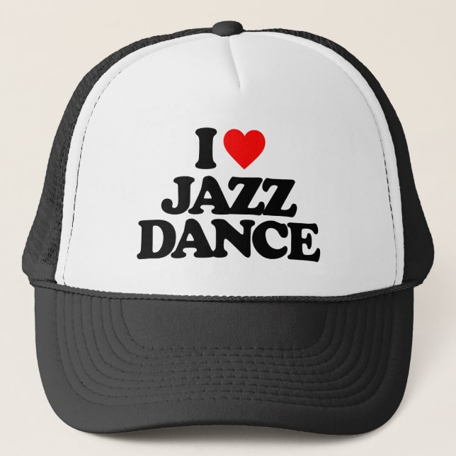 I LOVE JAZZ DANCE TRUCKER HAT (Front)