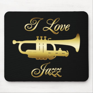 I LOVE JAZZ MOUSE PAD