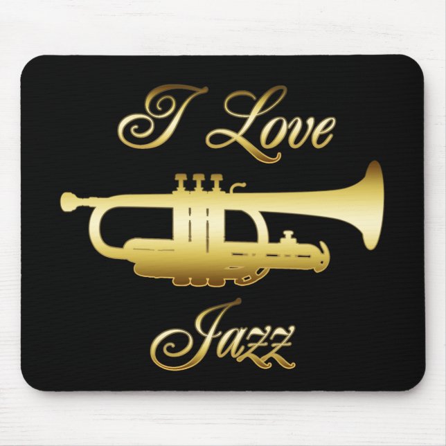 I LOVE JAZZ MOUSE PAD (Front)
