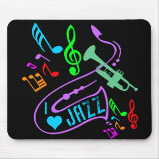 I LOVE JAZZ MOUSE PAD